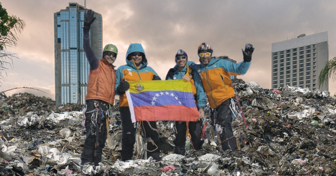 Proyecto Cumbre asciende montaña de basura en Caracas