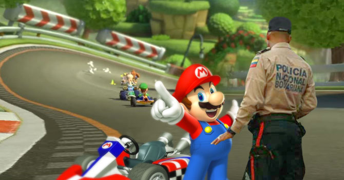 PNB monta alcabala en Mario Kart