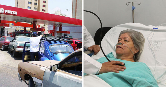 Colas de gasolina hacen que señora que cayó en coma en el paro petrolero de 2002 crea que sigue en el mismo año