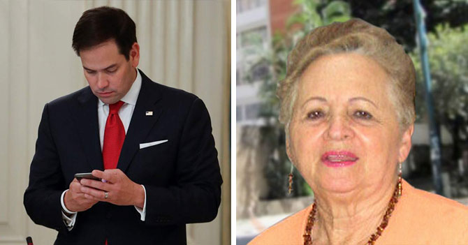 Marco Rubio recibe nudes de señora María Alejandra López