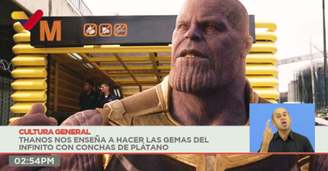 Thanos agradece a Maduro por eliminar al 50% de la población venezolana