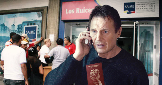 Joven logra obtener su pasaporte usando a Liam Neeson como gestor