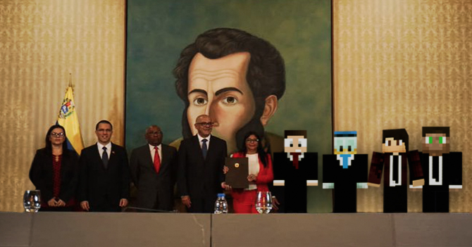 Maduro crea su oposición en Minecraft