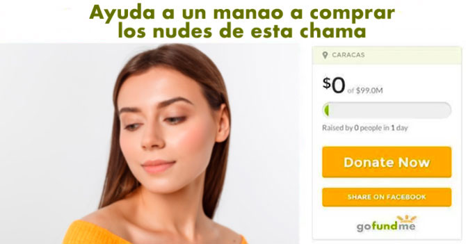 Joven abre un GoFundMe para comprar los nudes de la chama que le gusta