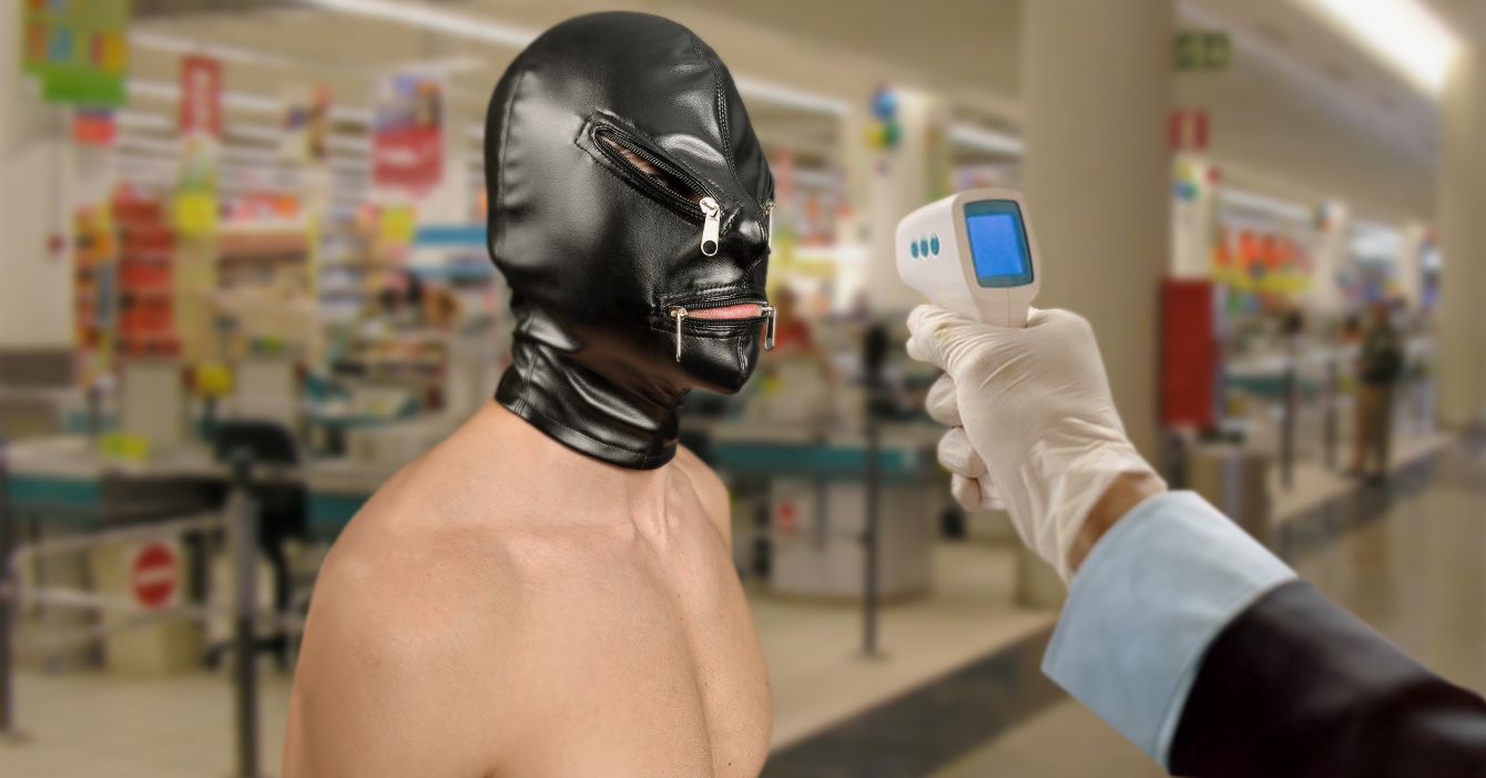 Supermercado permite entrada a sadomasoquista que usa máscara de cuero como tapabocas