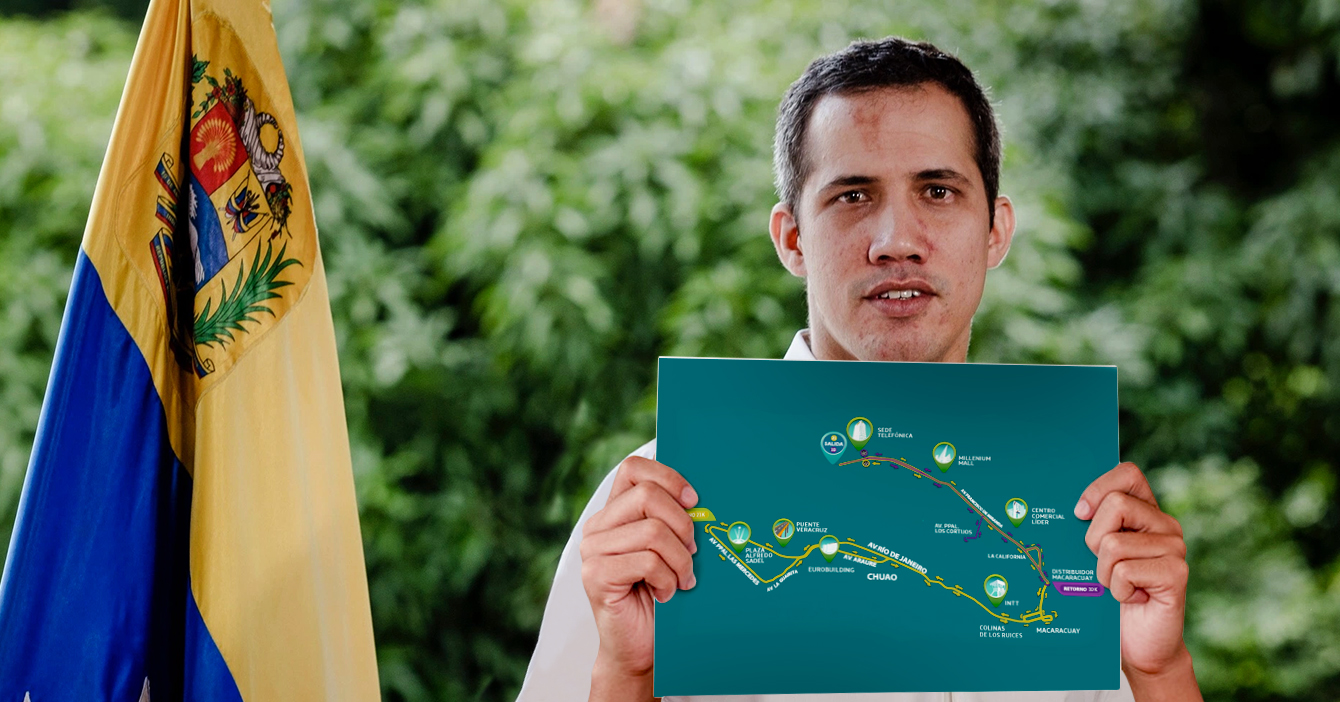 Guaidó presenta la ruta de un 10K