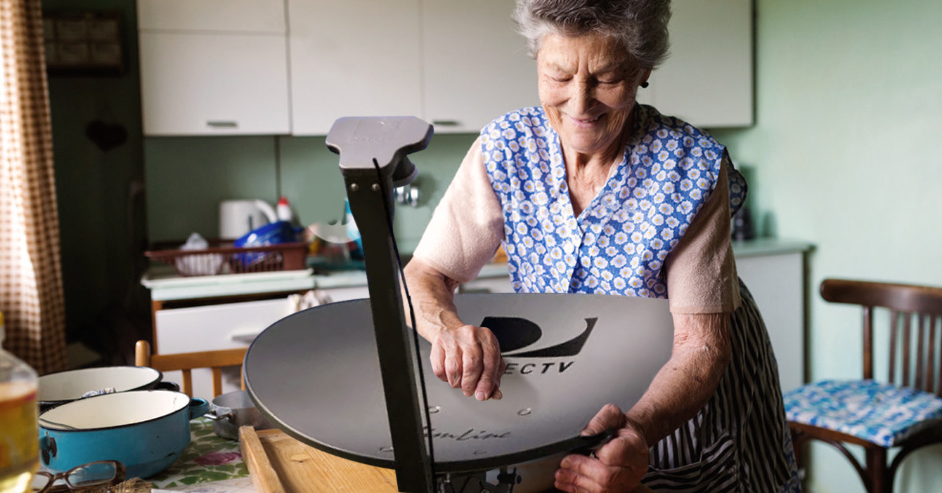 Señora exige que le digan si DirecTV volverá para saber si monta la paella en la antena