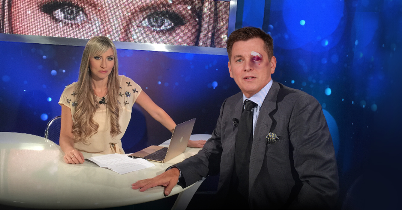 Shirley le mete un coñazo a su entrevistado para que llore