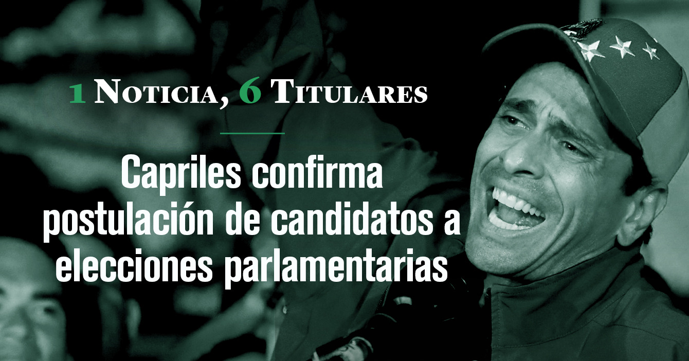 1 noticia, 6 titulares