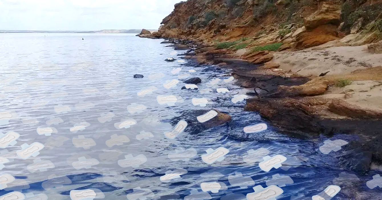 Para absorber derrames petroleros, gobierno lanza cargamento de toallitas sanitarias al mar