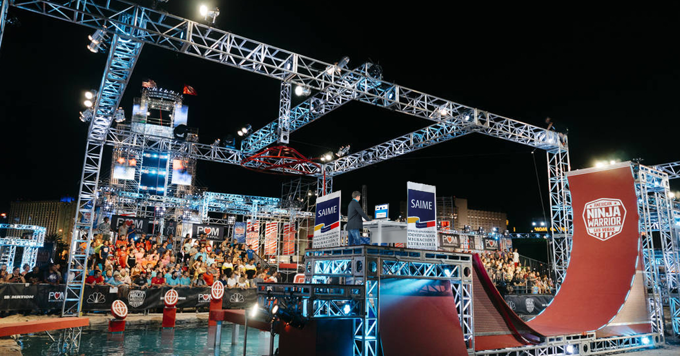 American Ninja Warrior pone el Saime como obstáculo