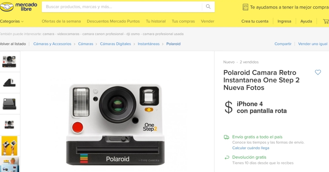 Mercado Libre Venezuela oficializa el “cambio por iPhone 4 con pantalla rota” como moneda oficial