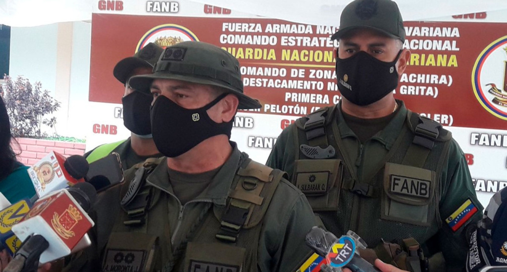 GNB envía mensaje de solidaridad a policías colombianos