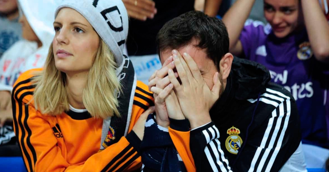Fanático rompe en llanto tras eliminación del Madrid en “la copa que ha perdido interés"
