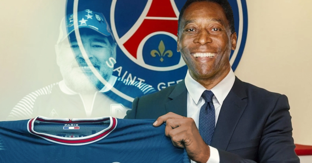 PSG anuncia fichaje de Pelé y el espíritu de Maradona