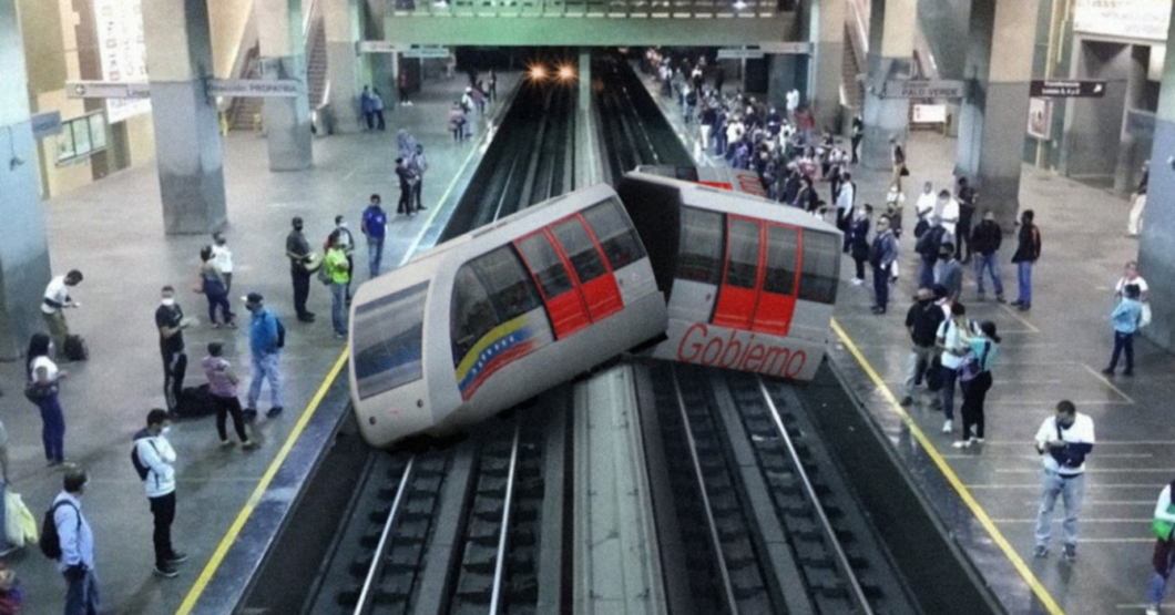 Metro de Caracas decide acabar su sufrimiento lanzándose al metro