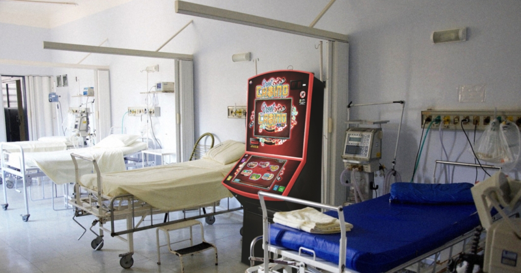 Gobierno dota hospital con máquinas tragamonedas