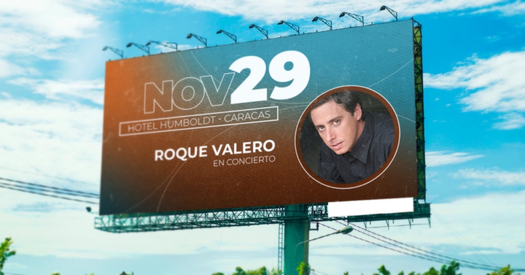 VENEZUELA SE DESARREGLÓ: Roque Valero anuncia concierto en Caracas