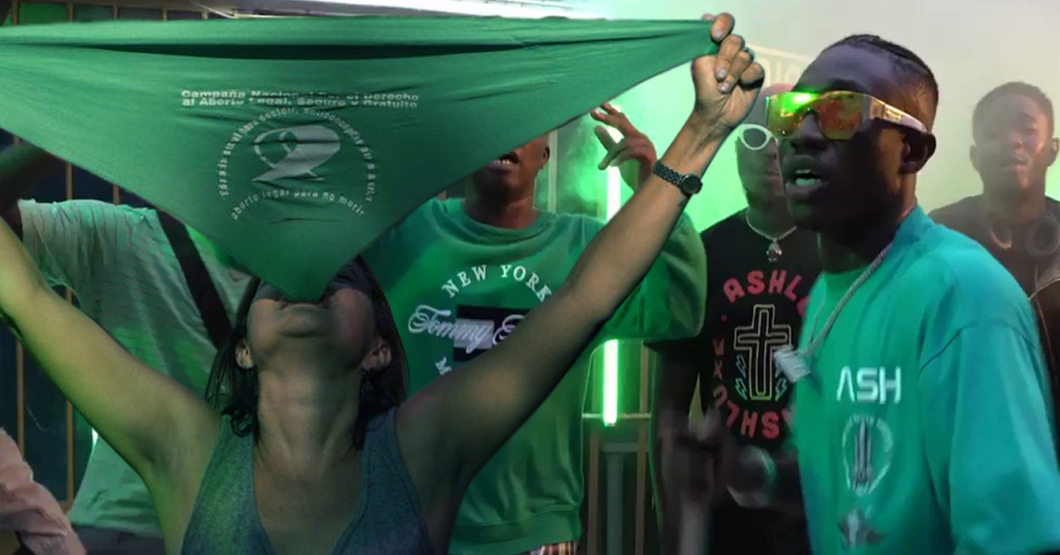 Chama pro-choice confunde grupo de pañoletas verdes y termina en pandilla dominicana