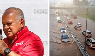 Diosdado aprovecha diluvio para pedir delivery