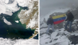 Venezolano emigra por tierra hasta España caminando por el estrecho de Bering