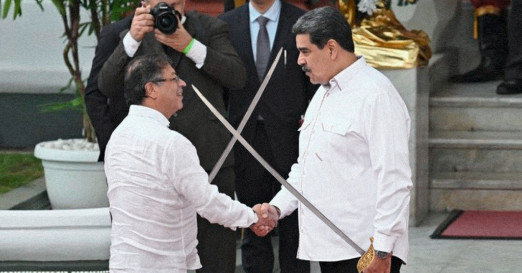 Maduro y Petro se reúnen para la primera pelea presidencial con espadas de Bolívar