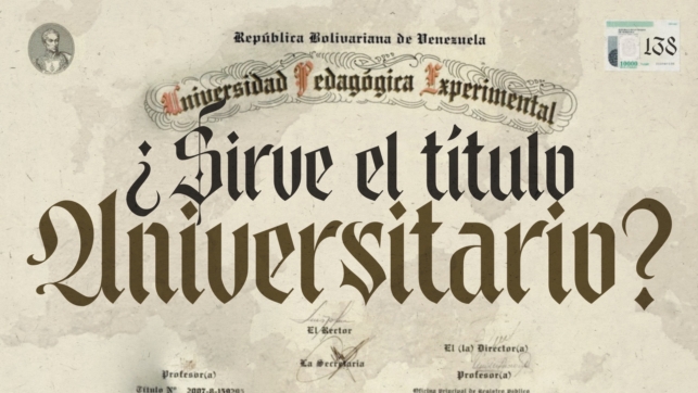 138 | ¿Sirve el título universitario?