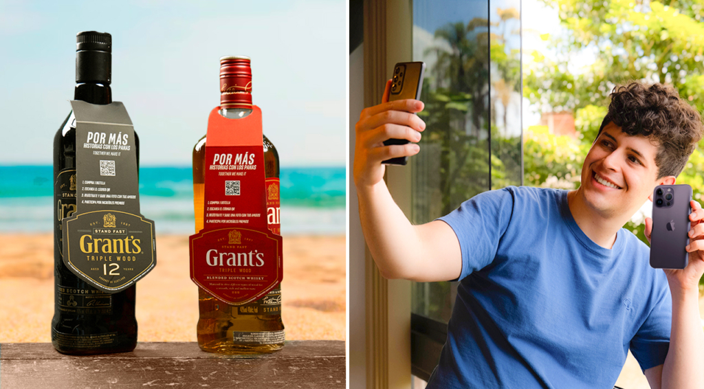 Chamo que no entendió la promo de Grant's compra un iPhone 14 a ver si se gana una botella de whisky