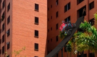 Joven instala rampa frente a su edificiopara que el repartidor llegue directamente a su sala