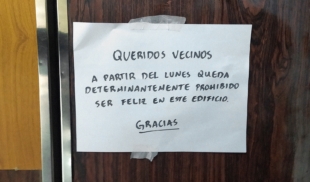 Junta de condominio prohíbe ser feliz