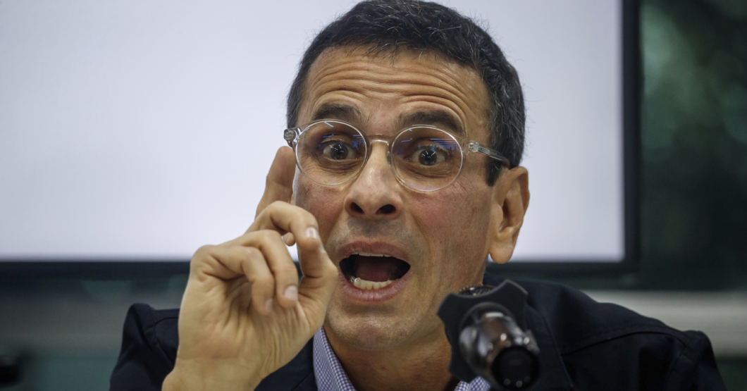 Capriles asegura que apoya el aborto siempre y cuando sea de amantes