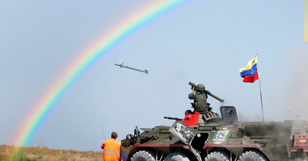 Fuerza Armada Nacional activa misiles antiaéreos tras aparición de peligroso arcoíris en el cielo
