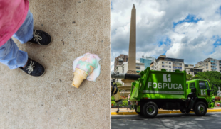 Niño al que se le cayó helado en la acera ahora le debe 50mil dolares a Fospuca
