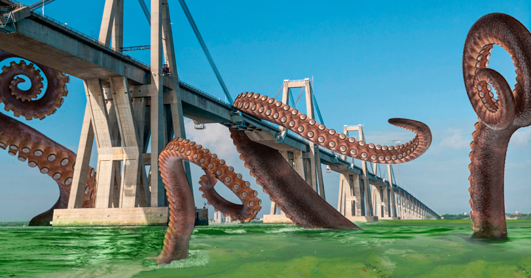 Ministro de petróleo asegura que el kraken mutante producto de la contaminación en el Lago de Maracaibo es sólo una cuestión visual
