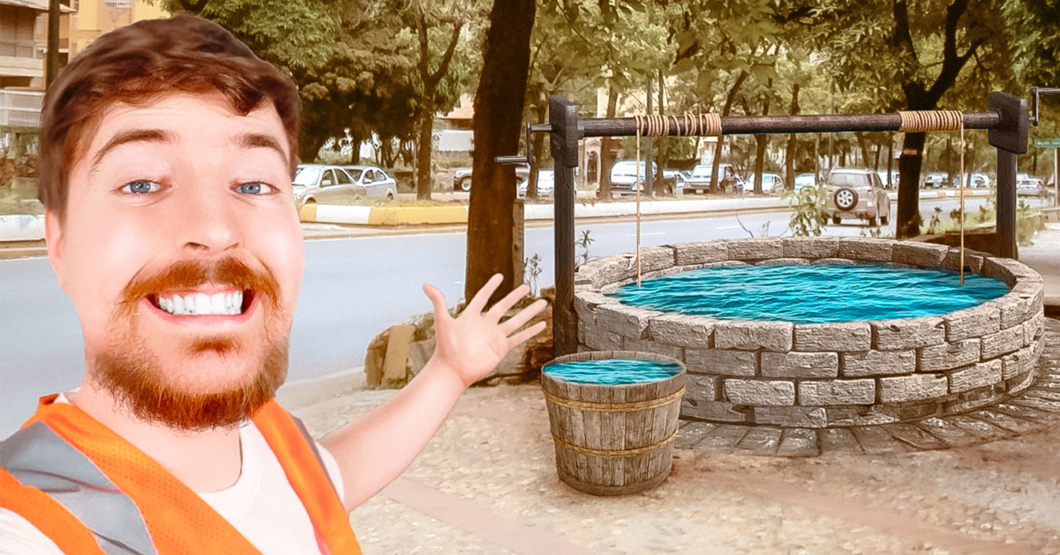 Mr. Beast abre pozos de agua en El Cafetal