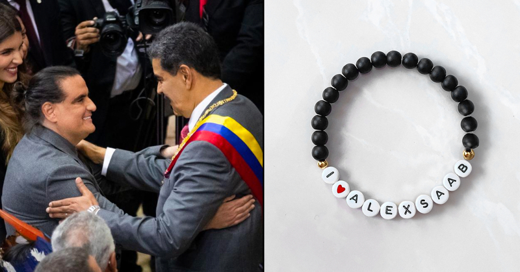 Maduro regala brazalete de la amistad a Alex Saab