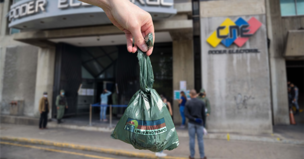 Un Nuevo Tiempo postula a último momento a esta bolsa de pupú de perro