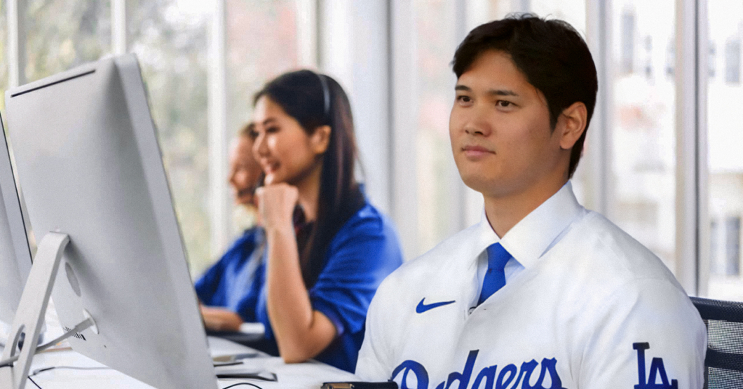 Ohtani se convierte en el primer beisbolista en ser bateador, pitcher, director deportivo y community manager de los Dodgers