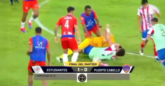 Golpiza entre equipos de fútbol venezolano pasa desapercibida porque no había transmisión ni gente en las tribunas viéndolos