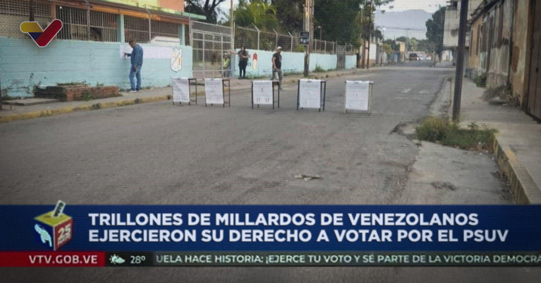 VTV: CNE confirma que 1000% de los venezolanos votaron