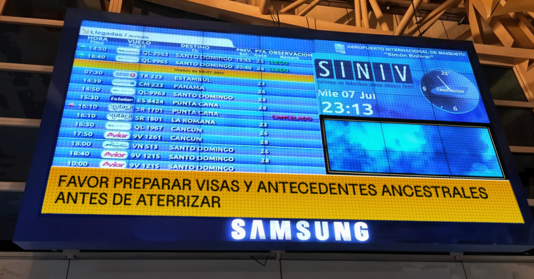 Venezuela reanuda vuelos directos con país que exige 17 tipos de visa para poder entrar