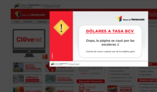 OPORTUNIDAD: Banco vende dólares a tasa BCV a través de su plataforma caída
