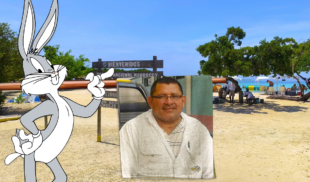 Avistan a Bugs Bunny vendiendo toallas con imagen de señor de Puerto La Cruz