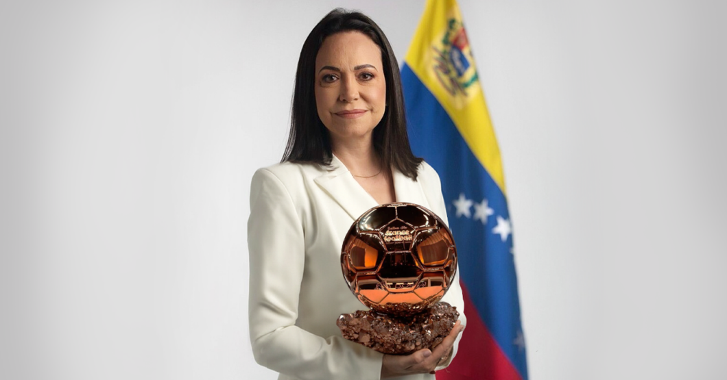 Censura obliga a los medios a felicitar a María Corina por el Balón de Oro