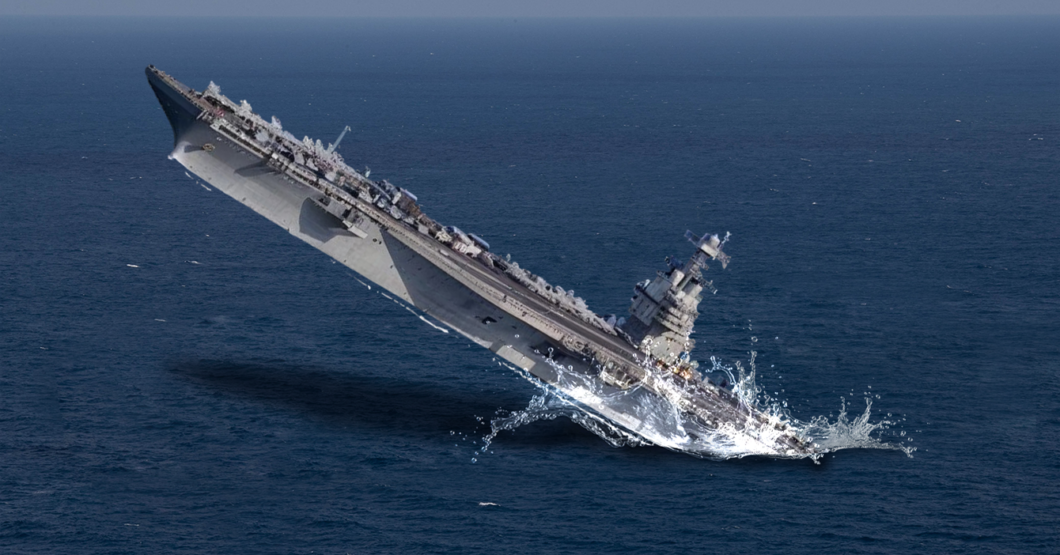 USS Gerald Ford hace caballito frente a Los Roques