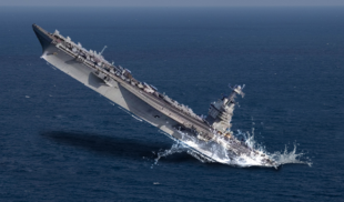 USS Gerald Ford hace caballito frente a Los Roques