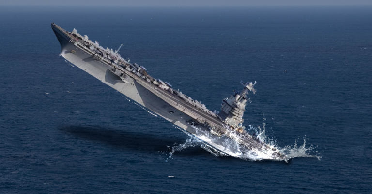 USS Gerald Ford hace caballito frente a Los Roques