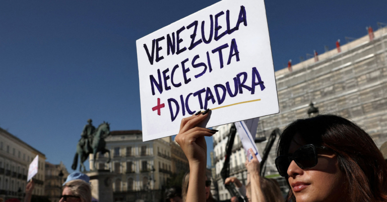 Izquierdistas del mundo salen a protestar por la falta de dictadura en Venezuela