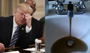 Trump decepcionado tras descubrir que lo que manda Hidrocapital por las tuberías no es petróleo sino agua sucia