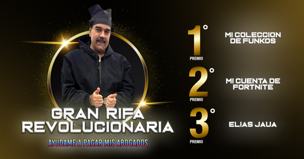 Maduro anuncia rifa para pagar sus abogados